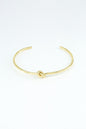 Bracelet Lina – Jonc doré à nœud minimaliste