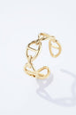 Bague Orchidée – Acier inoxydable doré ajouré