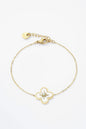 Bracelet Iris – Étoile nacrée en acier doré